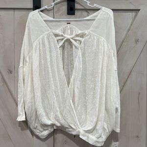 Free people NWT white blouse.